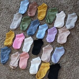 24 Pairs Of Colorful Ankle Socks